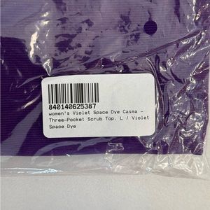 New FIGS violet space dye top